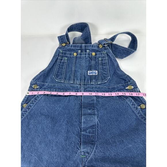 Big Smith Denim Bib Overalls Mens Workwear Carpenter Hammer Loop Made in USA - Picture 4 of 8
